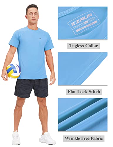 Image of Men's Swim Shirts Rash Guard UPF 50+ UV Sun Protection T-Shirt Quick Dry Fishing Beach T Shirts