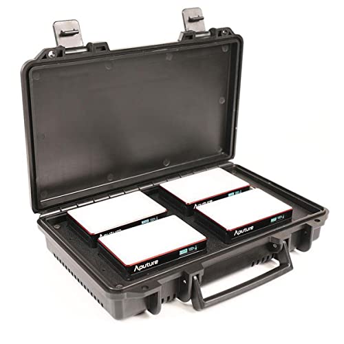 Kit de viagem com 4 luzes RGB Aputure MC com Case Carregador