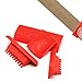 BUXIMN 5pcs Wood Graining Tool, Wood Grain Roller Painting Tool Rubber Graining Tool Paint Look Like Wood for DIY Decoration with Brush
