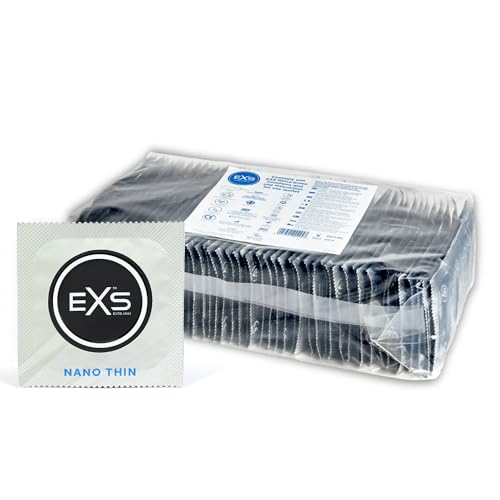 EXS | Nano Thin-Kondome | Eines der dünnsten Qualitätskondome | Vegan | 100er-Pack