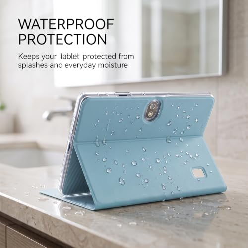 Image of 7 Inch Android 14 Tablet with Waterproof Case(Blue)