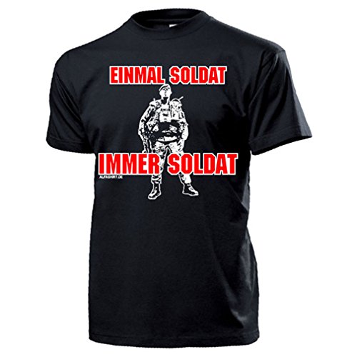 T-shirt soldat homme noir XL à manches courtes pour look décontracté