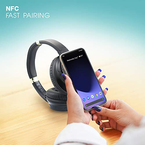 Image of Infinity (JBL) Glide 4000, Wireless Over Ear Headphone with Mic, Upto 50Hrs Playtime, 40mm Dynamic Drivers, 4 EQ Modes, NFC, AUX & Bluetooth 5.0 with Voice Assistant Support for Mobile Phones (Black)