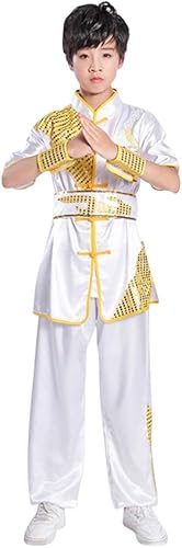 Conjunto de uniforme chino de Kung Fu Maestro Tai Chi Dragón Chino para niños y niñas