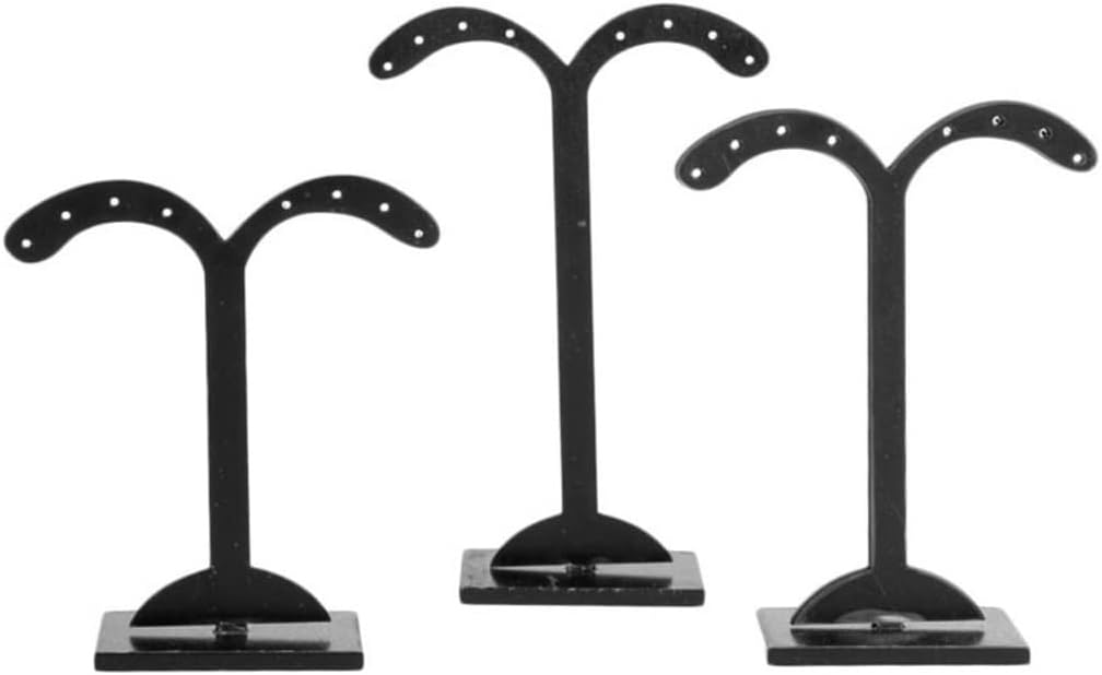 3Pcs Crotch Earring Jewelry Rack Display Stand Storage Hanger Organizer Holder Necklace Display Stand(D)