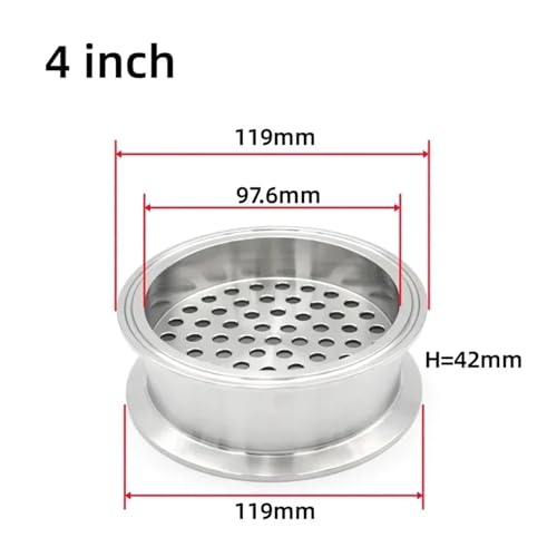 Filtro extractor SS304 de alta pureza para columnas de destilación con abrazadera 3
