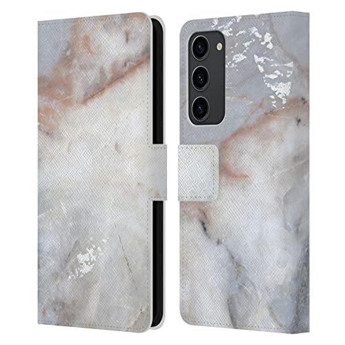 Protection Galaxy S23+ 5G Haroulita Marbre Taupe, étui portefeuille cuir anti-choc