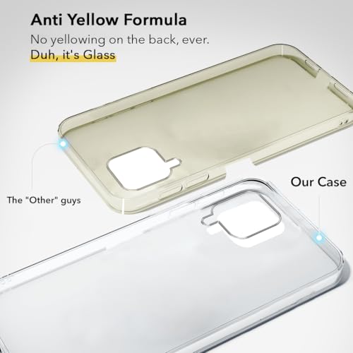 Image of Jkobi Lifetime Anti-Yellow Clear Back Cover Case for Samsung Galaxy M62 (Sleek Hard Crystal | Shockproof and Camera Protection)