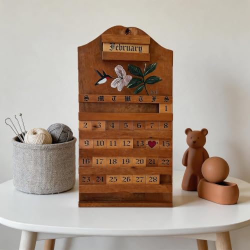 Calendario de madera reutilizable ideal para regalo de inauguración 3