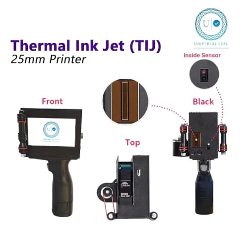 Image of 25.4mm Handheld Thermal Inkjet Printer | Portable Date, Batch, Barcode & QR Code Printing Machine | High-Resolution Coder for Packaging, Labels & Industrial Surfaces