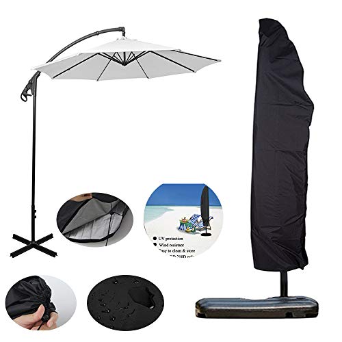 Intelligence Patio Umbrella Cover Outdoor Umbrella Cover For 9 To 13 Ft Black Cantilever Parasol Covers With