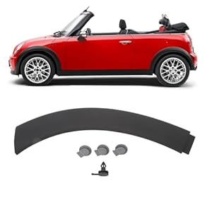 Wheel Arch Trim for Cooper R50 R53 R52, Side Wheel Eyebrow Mudguard Flares, Upper Fender Arch Cover Trim Replacement, Mud Flaps Protector, Car Exterior Wheel Accessaries (Left