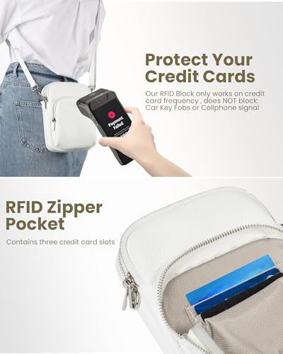 Image of befen Small Genuine Leather Crossbody Bag for Women Trendy Crossbody Purses with RFID Blocking Card Slots