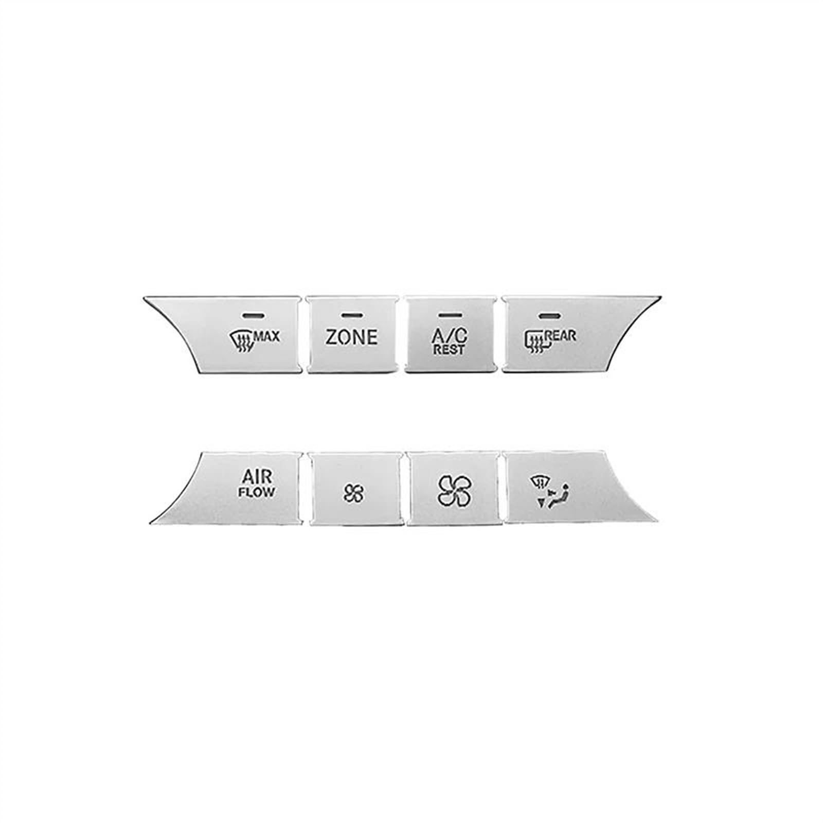 Csspdm B Car Center Console Air Conditioning Uttons Decals Trim Cover For Enz Ml 2012-2015 Gl 2012-15 Gle 16-19 Gls 15-19(B)