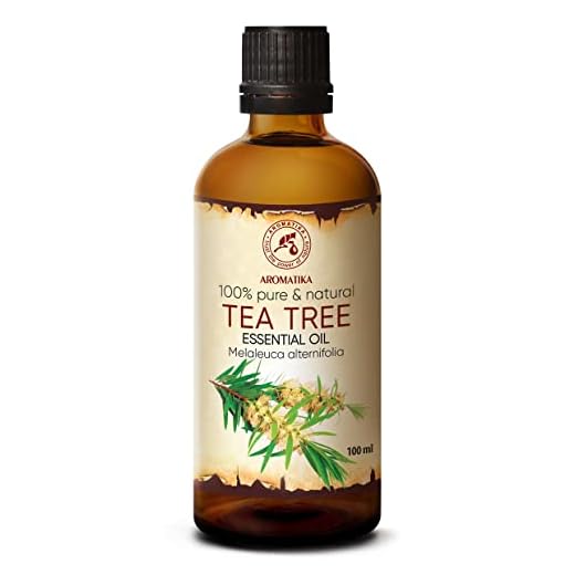 Huile de Arbre À Thé 100ml - Huile Essentielle 100% Naturelle & Pure - Meilleur pour un Bon Sommeil - Soin du Stress - Corps - Bien-Être - Beauté - Massage - Bain - Spa - Aromathérapie - Cosmétique