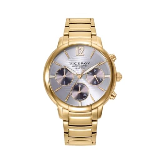 Viceroy 401206-85 Reloj Mujer Laura Escanes - Acero IP Dorado, Sumergible 100m