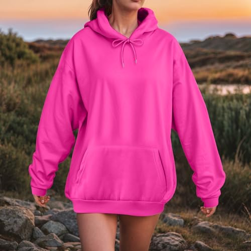Oversized Hoodies for Women 2025 Cute Hoodie Plus Size Plain Basic Soft Sweatshirts Tops Fall Winter Trendy Outfits2