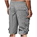 Cargo Shorts for Men Relaxed Fit Below Knee Below The Knee Shorts for Men Elastic Waist Drawstring Short Bermuda Pant with Multi Pockets Fashion 2026