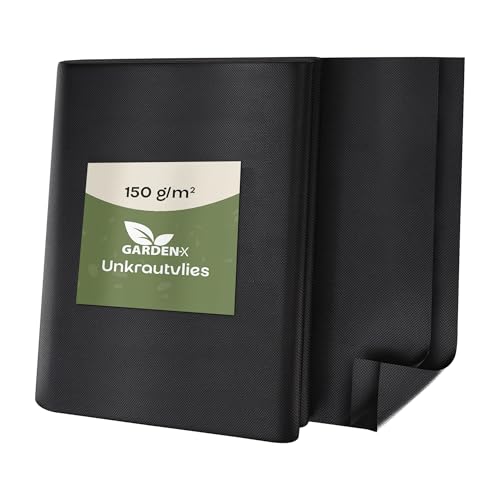 GARDENIX Gartenvlies gegen Unkraut - Unkrautvlies Wasserdurchlässig 150g/m² - Schwarz UV-beständig Folie 0.8 x 10m (8m²) Vlies Hochbeet, Unkrautschutzfolie, Gartenflies, Beetfolie Pflanzfolie GARDENIX Gartenvlies gegen Unkraut - Unkrautvlies Wasserdurchlässig 150g/m² - Schwarz UV-beständig Folie 0.8 x 10m (8m²) Vlies Hochbeet, Unkrautschutzfolie, Gartenflies, Beetfolie Pflanzfolie