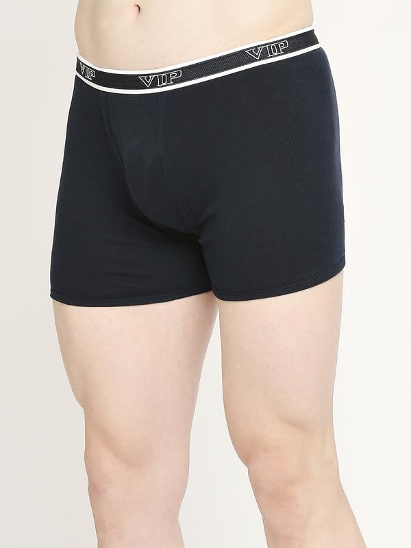 Image of VIP Advanta 100% Ribbed Cotton Fabric Trunk Combo Set for Mens with Covered Elastic Waistband