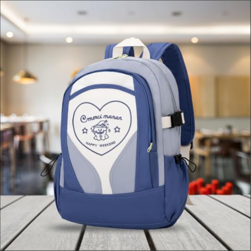 Image of Tinytot 30 Litre Japanese Korean Style School Bag Water-Resistant Laptop & Travel Backpack - Unisex Large 18 Inches Multipurpose Student Backpack for Boys & Girls, Men & Women