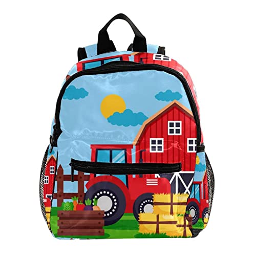 Sac à dos pour enfants de 30,5 cm style dessin animé de la ferme pour garçon et fille