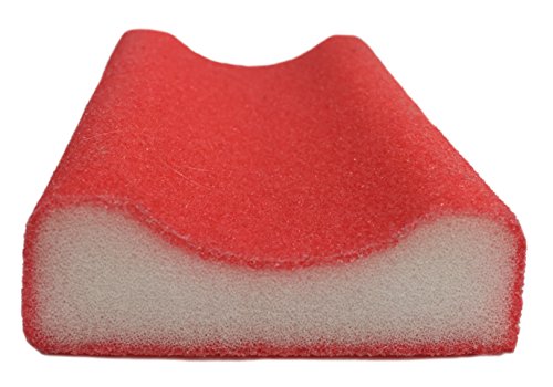S&T Inc. Sole Magic Foot Scrubber, Smoothing Pad Or Callus Remover For Feet, 4 Inch X 2.8 Inch X 1 Inch, Rose #TOP2