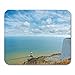 Produktbild Mouse Pads Aerial Panoramic Top View to FRed and White Beachy Head Lighthouse and English Channel Seascape Mouse Pad for Notebooks,Desktop Computers Office Supplies
