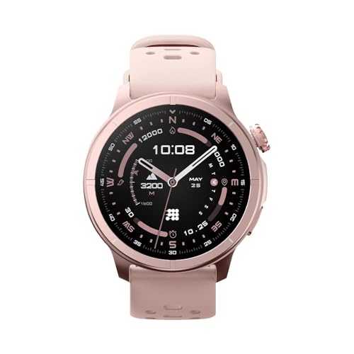 Cubitt Aura Pro 2 Smartwatch with Built-in GPS Offline Maps 1.48 AMOLED HD VITA AI AI Coach Readiness Score Health Snap Sleep Score 5ATM 10-Day Battery Rose Gold