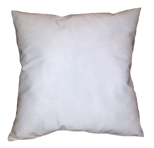 Reynosohomedecor 17X17 Inch Square White Cotton-Blend Throw Pillow Insert Form cover