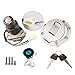 YGLIANHE Interrupteur d'allumage de moto Serrure de siège à clé à essence de carburant Capuchon de carburant, Compatible with YAMAHA TZR125 TZM150 TZR150 TZR150 TZR TZR TZM TDM 125 150 850