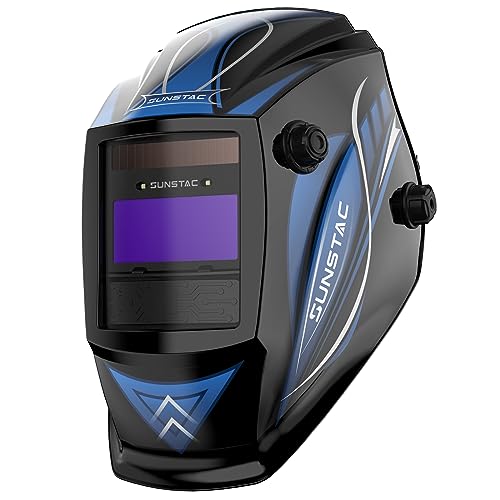 Sunstac Auto-Darkening Welding Helmet, Shade 4/9-13 with Light