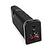 MyGunArts Pack of 3, 3D Anodized Aluminum Magazine Base Floor Plate for 9mm Subcompact Glock 43 Mag Baseplate Accessories, Skull Red Eyes