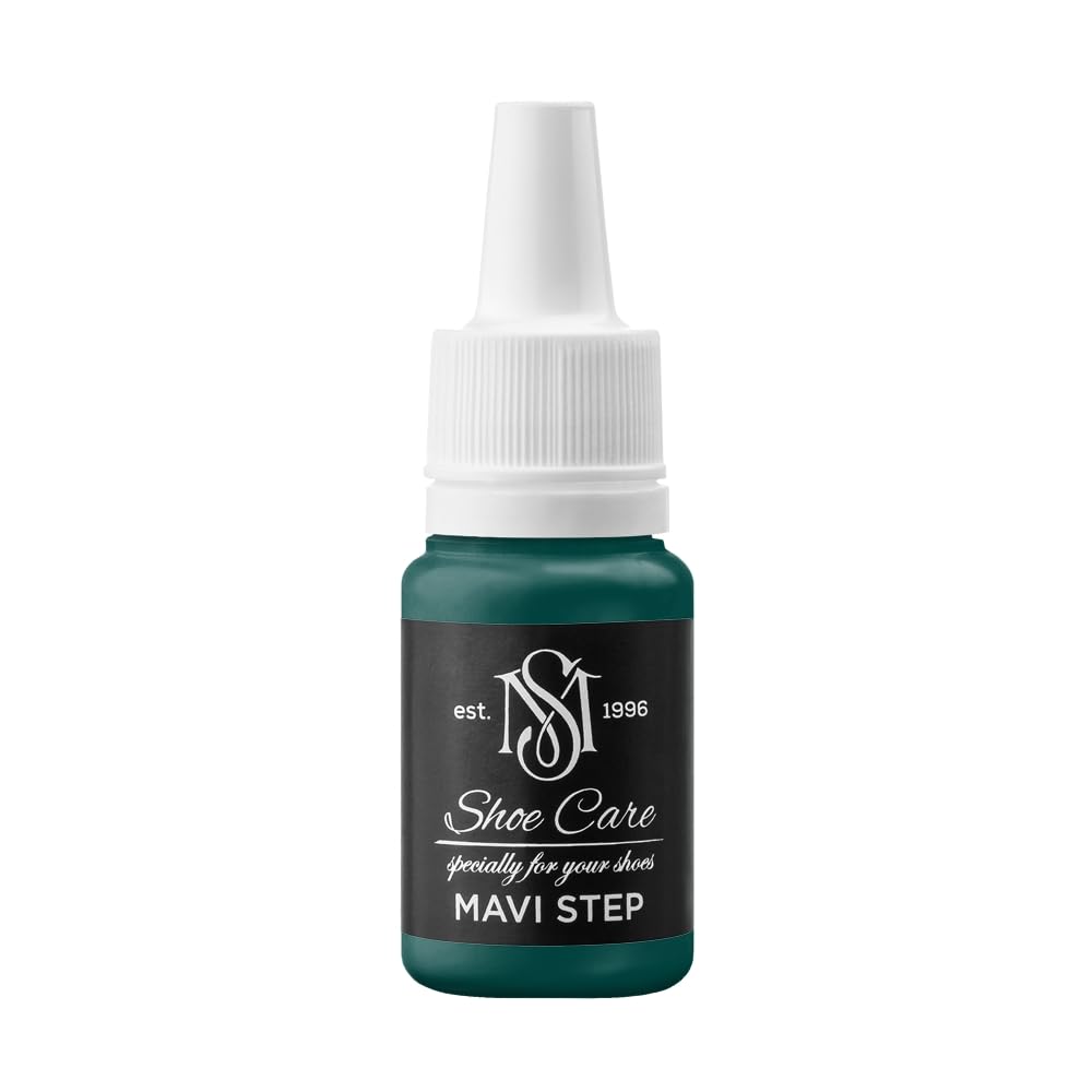 Peinture cuir haute couvrance MAVI STEP vert jungle noirci pour sneakers et sacs