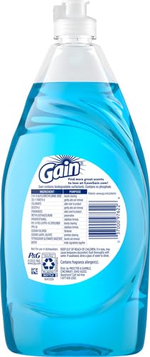 image for Gain Ultra Bleach Alternative Dishwashing Liquid Dish Soap, Honey Berr