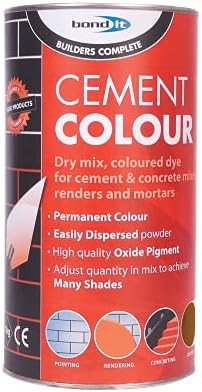 Bond-It Builders Complete BDH060R Brick Red Powdered Cement Dye (1 Kg) - Colours Mortar, Brick, Pointing, Render and Concrete Toner