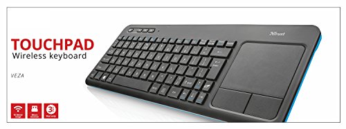 Trust Veza Tastiera touchpad RF Wireless - Layout