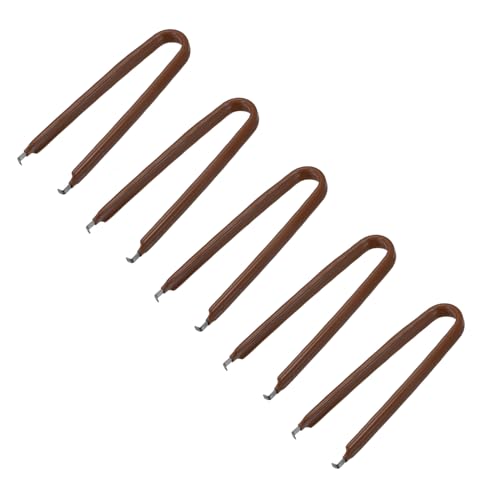 Image of uxcell IC Puller Chip Extractor Stainless Steel with Insulated Vinyl Grip Coffee 5 Pack