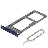 MMOBIEL Bandeja de Tarjeta Porta Dual Sim Ranura Soporte de la Ranura Compatible con Samsung Galaxy Note 9 SM-N960 2018 - Incluye junta de goma y Sim Pin - Azul