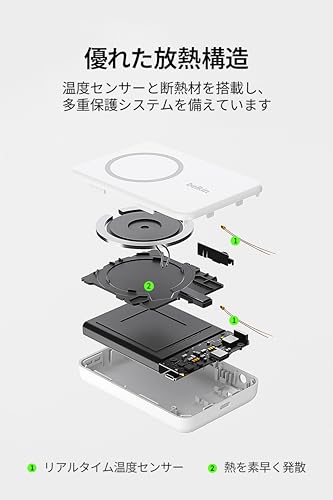 Belkin Belkin MagSafe対応 ワイヤレス モバイルバッテリー BPD004qcAD-DY の商品画像 10
