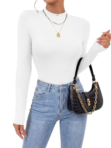 Image of OPOIPIN Women's Long Sleeve Basic Bodysuit