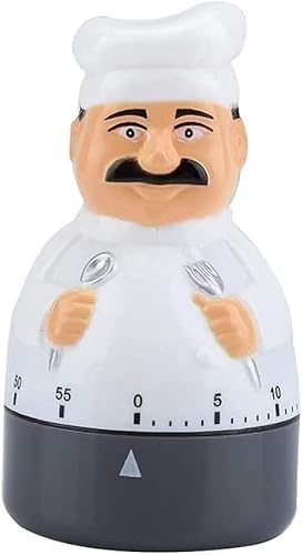 SKUZA Minuteries, minuterie de Cuisine Portable de Dessin animé gestionnaire de Temps de Cuisson Alarme de Rappel de Compte à rebours mécanique