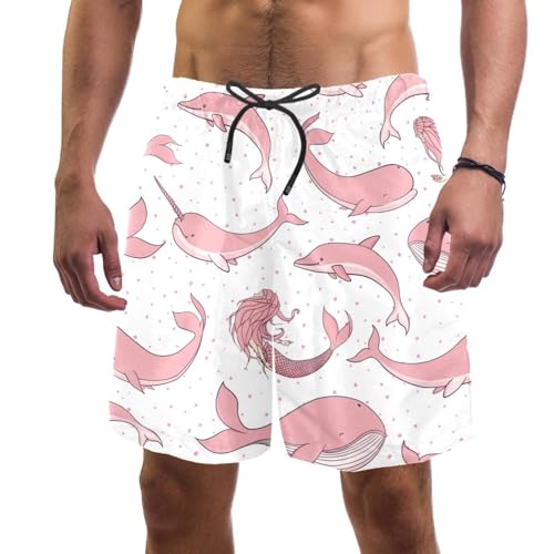 Pantalon court de plage dauphins sirène imprimé maillot de bain