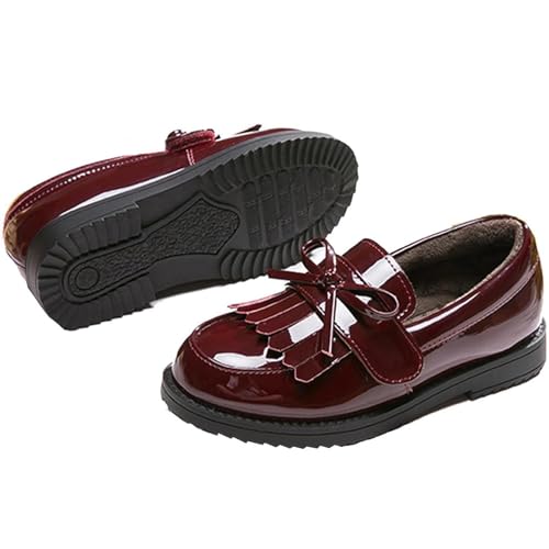 Image of PPXID Girl's British Style School Uniform Shoes Princess Performance Oxford Shoes
