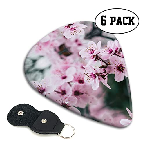 Pink Cherry Blossoms Lot de 6 médiators pour guitare acoustique, guitare électrique, basse, ukulélé – fins, moyens et… - Les Beatles, Paul McCartney, John Lennon, RIngo Starr, George Harrison Pink Cherry Blossoms Lot de 6 médiators pour guitare acoustique, guitare électrique, basse, ukulélé – fins, moyens et… – Image 3