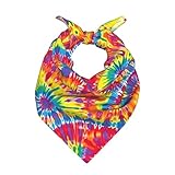 Fuzquwu Vintage Tie Dye (2) Attern Square Satin Head Scarf 22x22 In Silk Like Hair Scarfs Fashion Bandana