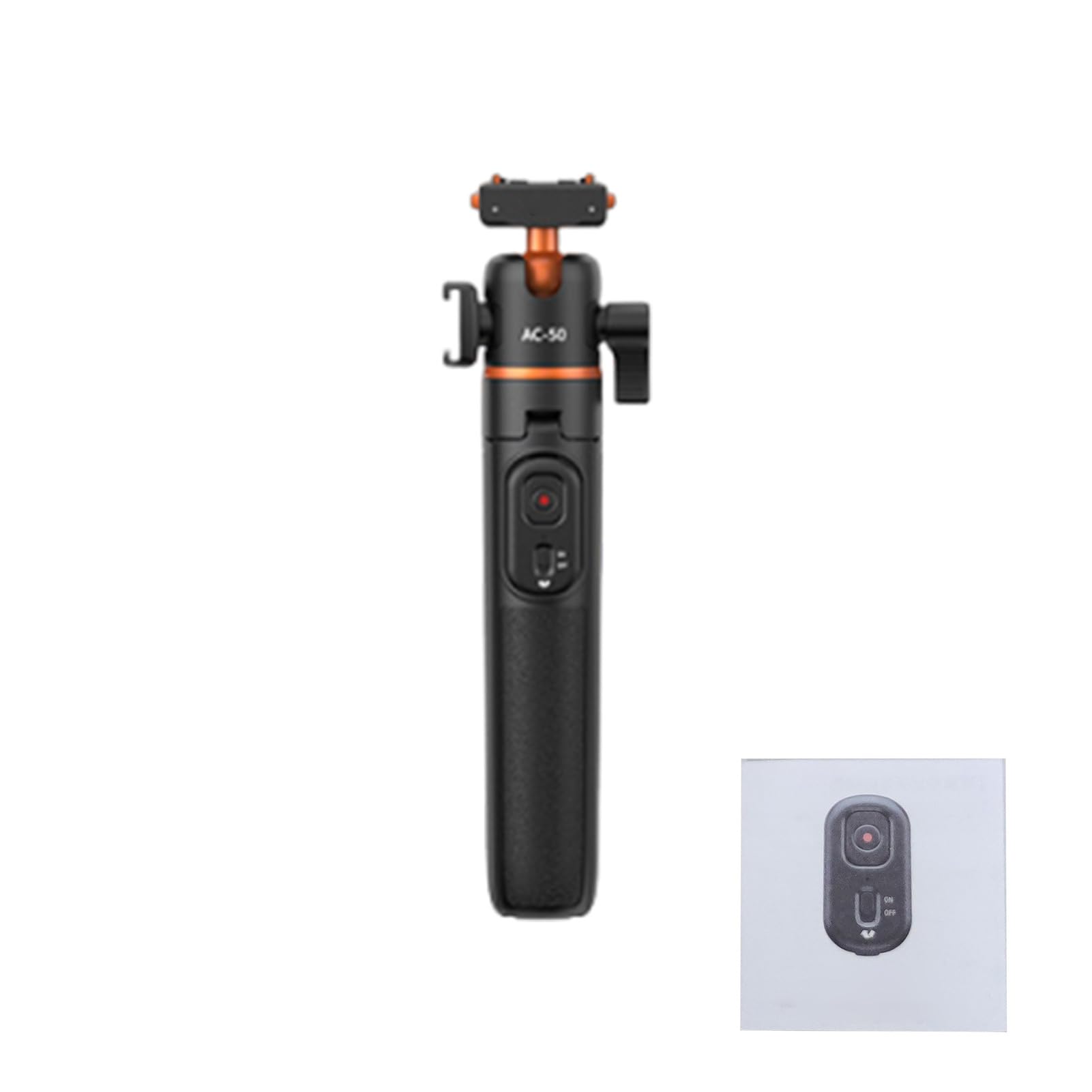 Treppiede Magnetico a Sgancio Rapido, Selfie Stick per X5/Ace Pro 2 con Telecomando BT, Testa a Sfera 360°, Supporto per Slitta Fredda, Estensibile 21-55 Cm Vlogging,