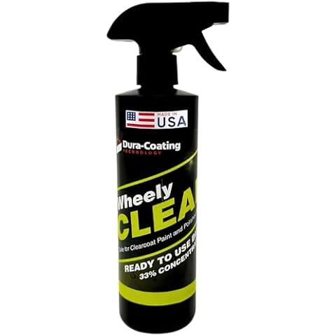 DURA-COATING TECHNOLOGY Wheely Clean - Professional Wheel Cleaner Spray - Ready-to-Use Tire Cleaner and Rim Cleaner - Suitable for Aluminum, Chrome, or Clear-Coated Wheels - Removes Brake Dust - 16 oz Cover