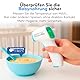 Fieberthermometer Digital für Babys, Kinder & Erwachsene | 1s Sofortmessung | Kontaktlos & Präzise | 3-Farben-Fieberalarm | Speicher für 20 Messungen | Infrarot Stirnthermometer