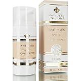All Natural Tinted Moisturizer - Unscented Liquid Foundation, Fragrance-Free Organic Makeup, Lightwe